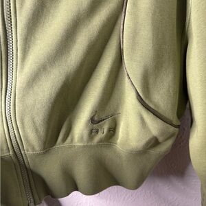 Nike Light Green Hoodie with Zip